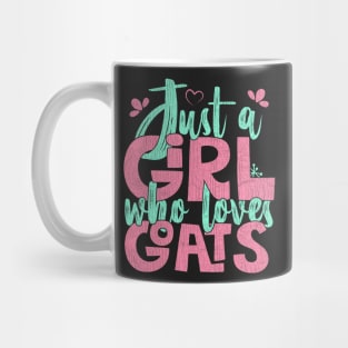 Just A Girl Who Loves Goats Farmer Gift design Mug